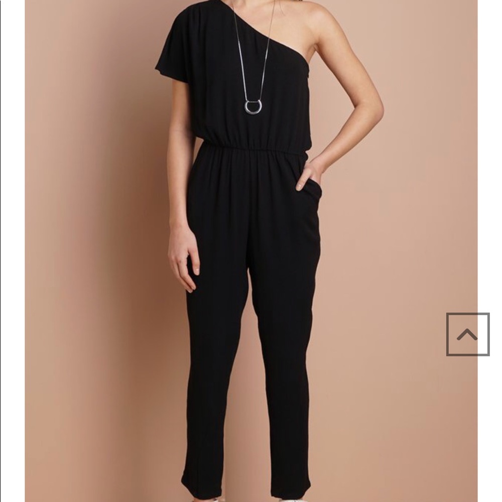 Greylin one shoulder jumpsuit